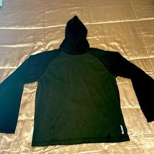 REEBOK Men’s Athleisure Hoodie, Green, Large